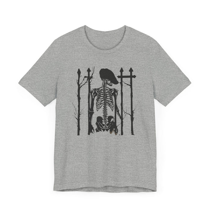 Final Resting Place Skeleton in Graveyard Unisex Jersey Short Sleeve Tee Mens Gift Boyfriend Gift Grunge Gothic Cotton Tshirt