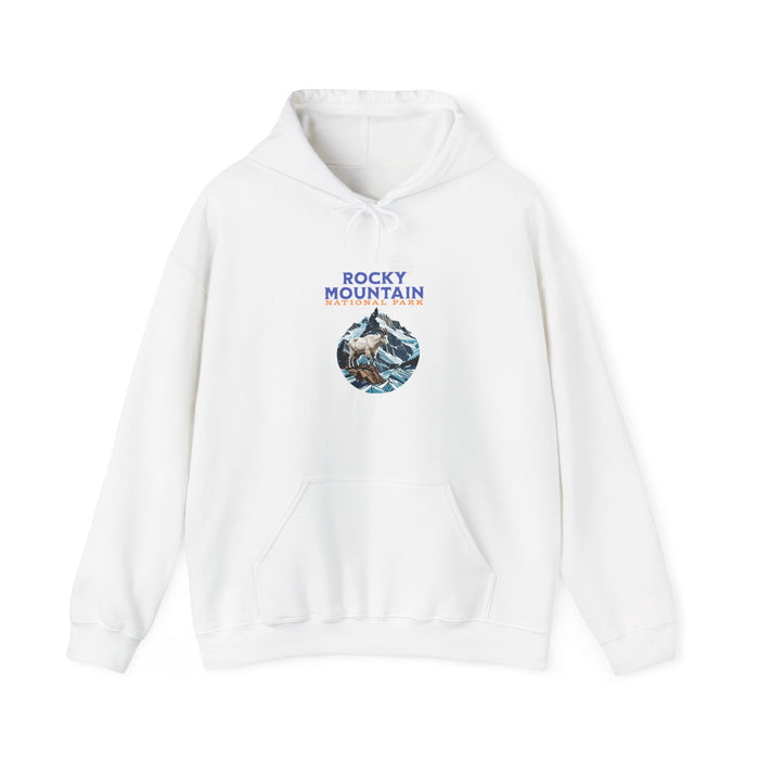 Rocky Mountain National Park Mountain Goat hoodie Wildlife Adventure sweatshirt