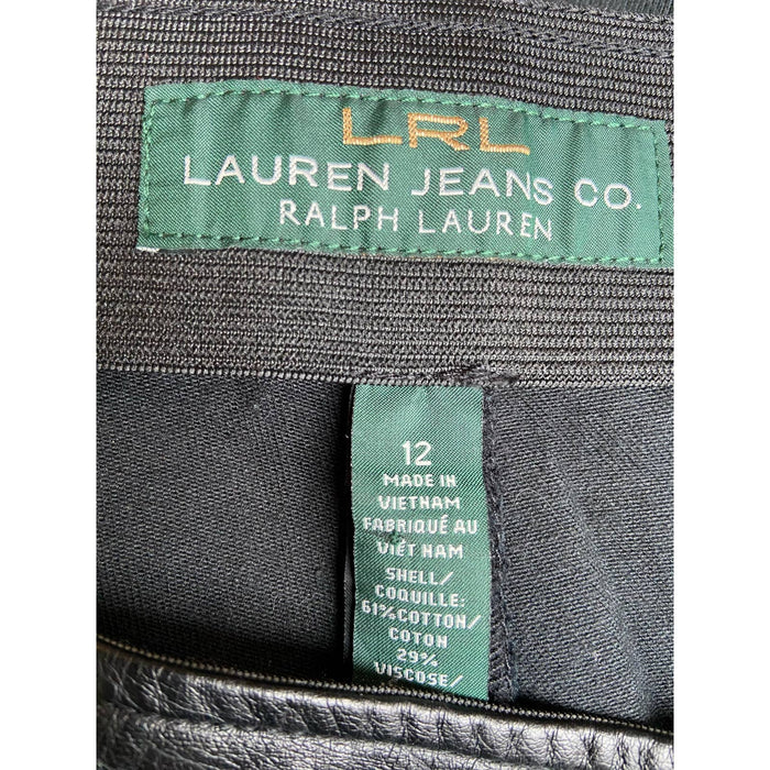 Lauren Jean Co, Ralph Lauren Front Ponte faux leather leggings  WJ21