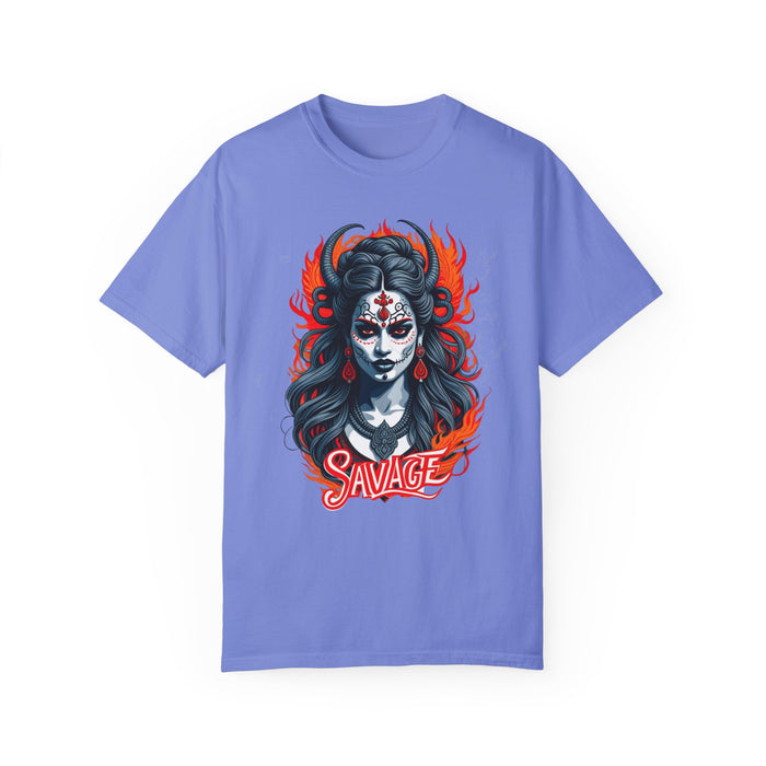 Kali the Destroyer Hindu Goddess SAVAGE Unisex Garment-Dyed T-Shirt Comfort Colors Great Gift Idea Stylish and Trending