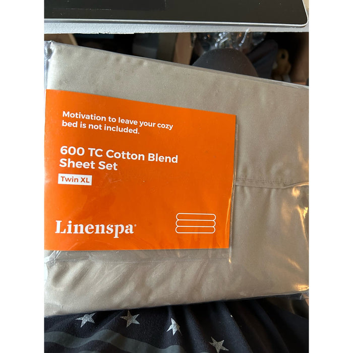Linenspa 600 TC Ultra Soft Deep Pocket Cotton Blend Sheet Set * Twin XL H106