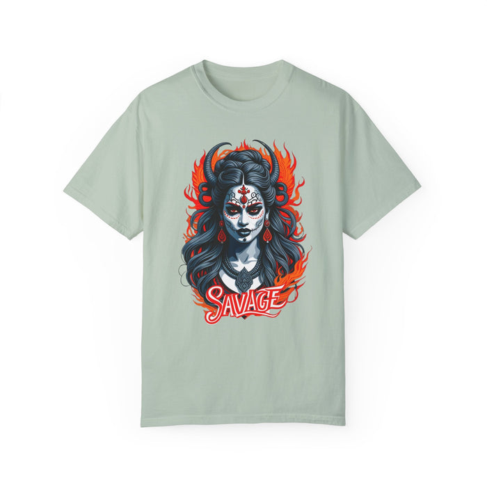 Kali the Destroyer Hindu Goddess SAVAGE Unisex Garment-Dyed T-Shirt Comfort Colors Great Gift Idea Stylish and Trending