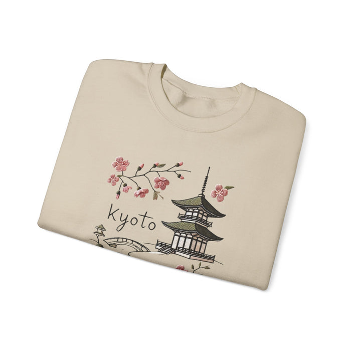 Beautiful Kyoto Heavy Blend Crewneck Sweatshirt Travel Destination Vacation Shirt Comfy and Cozy