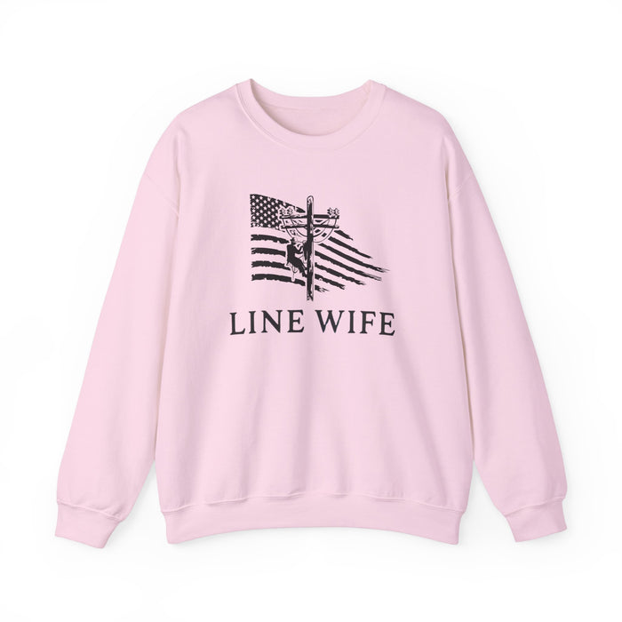 Lineman Wife Graphic Sweatshirt - Lineman Shirt Thoughtful Gift Idea for Loved Ones