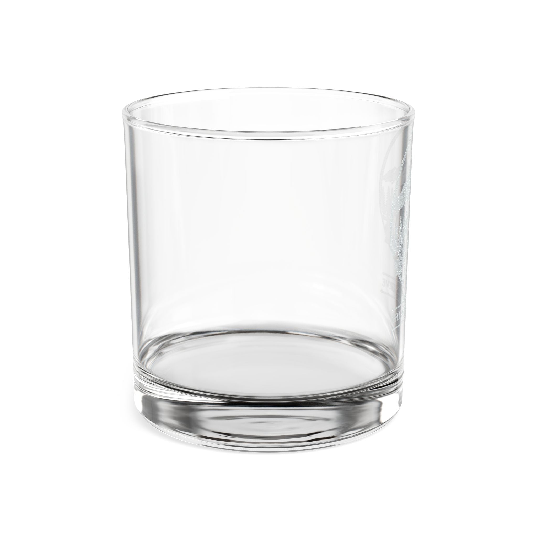 Bear Whiskey Glass - 10.5oz Engraved Rocks Glass Mountain Forest Design