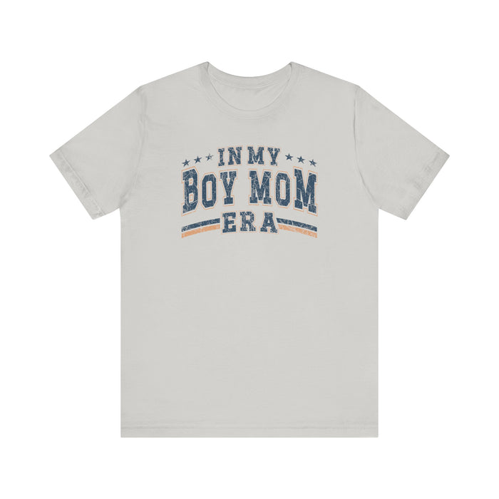 In My Boy Mom Era Tee – Comfortable & Stylish Womens Short Sleeve Crewneck Cotton T-Shirt Mom Gift, Mothers Day Gift