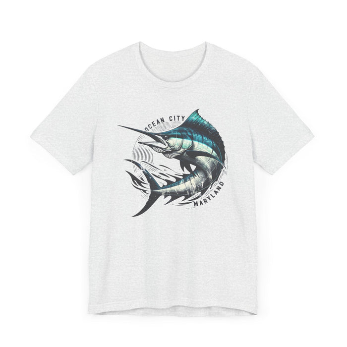 Ocean City Maryland Wrath of the Marlin: Legend of the Sea Unisex Tee - Cotton Tshirt Fishing Shirt, Nature Lovers, Great Gift Idea