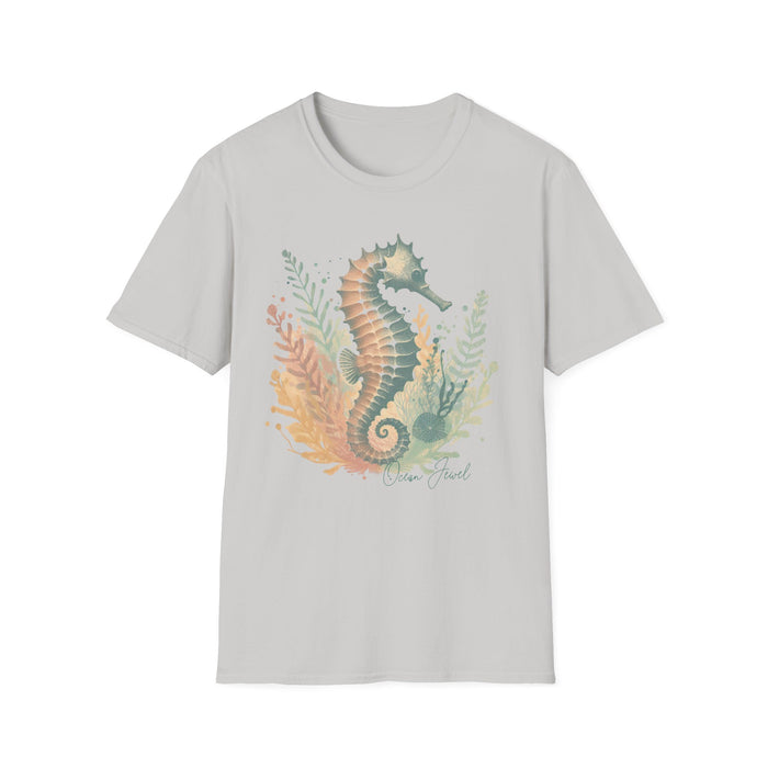 Ocean Jewel Beautiful Seahorse Unisex Soft-Style T-Shirt