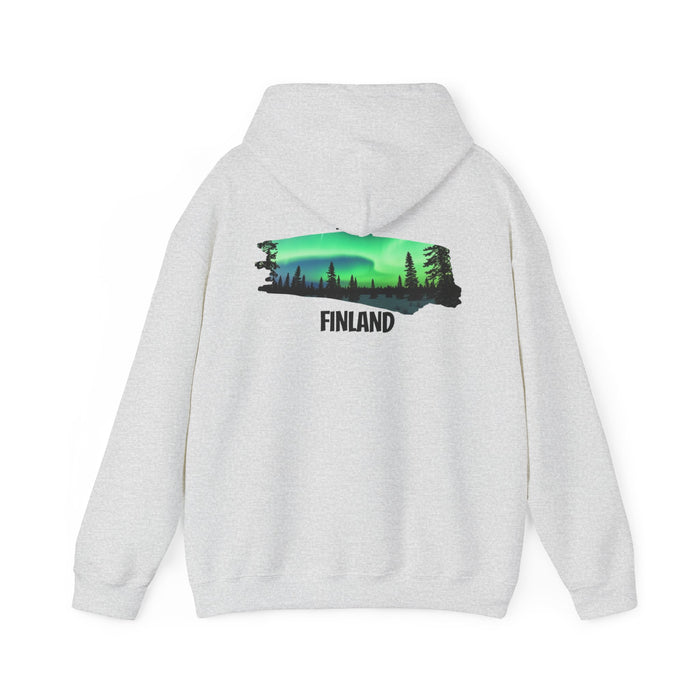 Lapland, Finland Cozy Northern Lights Travel & Outdoor Adventure Hoodie