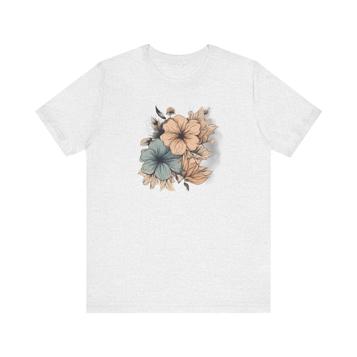 Blooming in Pastels Trendy Floral Art Unisex Jersey Short Sleeve Tee Flowers Gardners Artist Mom Gift Sister Gift Wife Gift Daughter Gift