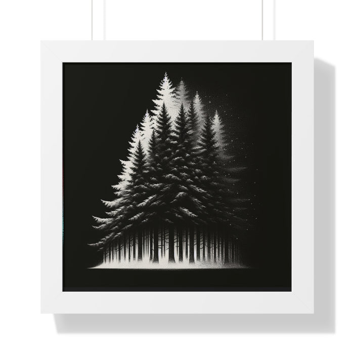 Beautiful Forest Framed Vertical Poster Premium Quality Black Frame Great Gift, Outdoor Enthusiast, Husband Gift, Teacher Gift, Wife Gift