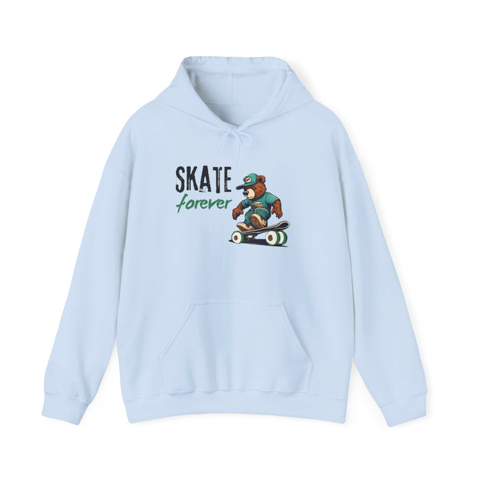 Skate Forever  Bear Skateboarder Soft Cozy Unisex Fit Unisex Heavy Blend™ Hoodie