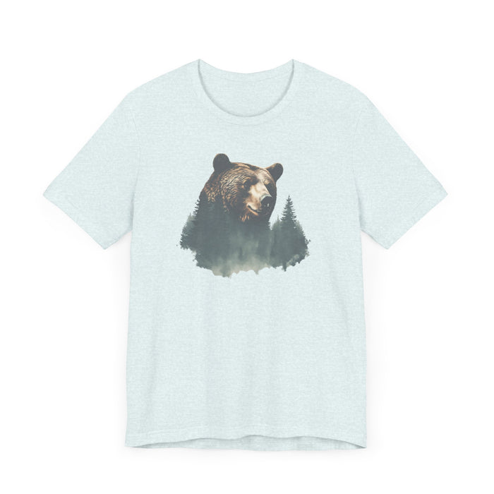 Respect the Locals Bear Life Mountain Escape Get Lost in Nature Unisex Jersey Great Gift, Dad Gift, Husband Gift, Camping Tshirt