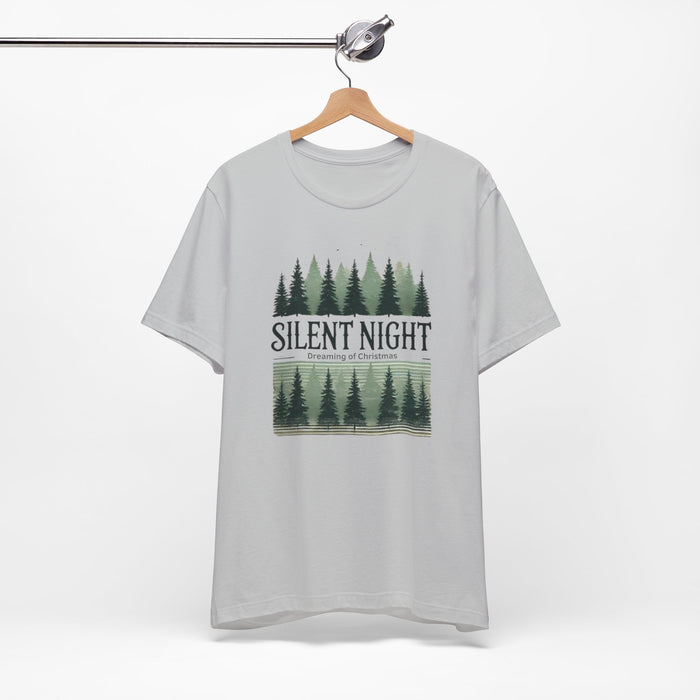 Silent Night Dreaming of Christmas Graphic T-Shirt | Unisex Jersey Short Sleeve Tee