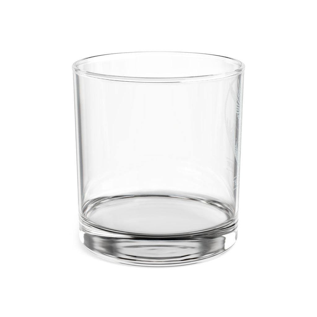 Soaring Eagle Whiskey Glass - 10.5oz Engraved Rocks Glass Mountain Design