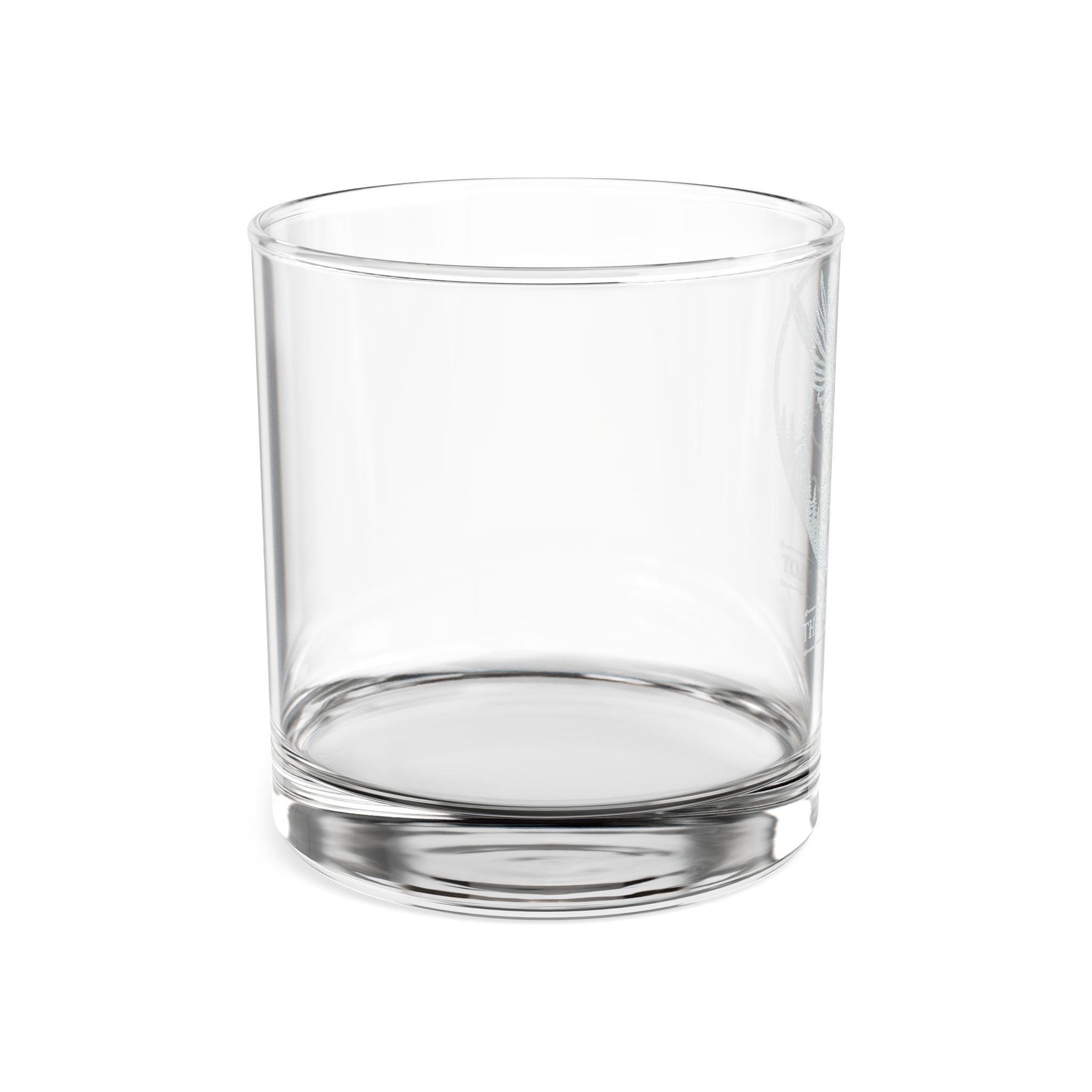 Soaring Eagle Whiskey Glass - 10.5oz Engraved Rocks Glass Mountain Design