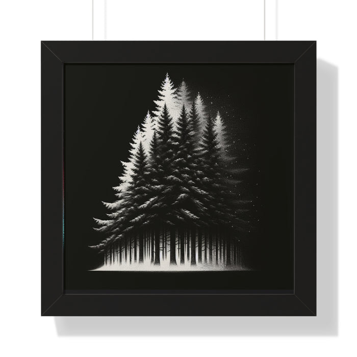 Beautiful Forest Framed Vertical Poster Premium Quality Black Frame Great Gift, Outdoor Enthusiast, Husband Gift, Teacher Gift, Wife Gift