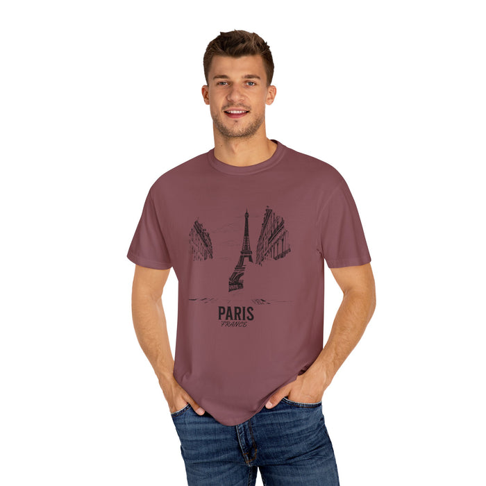 Paris, France T-Shirt Comfortable Casual Travel & Outdoor Adventure Tee