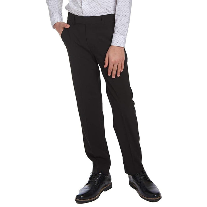 Calvin Klein Boys' Flat-Front Bi-Stretch Dress Pant, Straight Leg Sz 12