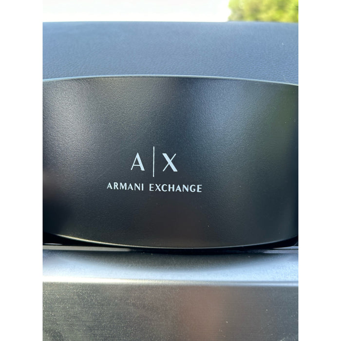 Armani Exchange Men's Sunglasses, Matte Black Frame, Grey Lenses, 62MM, Full Rim