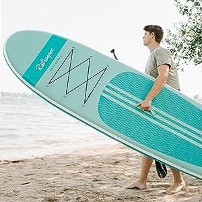 Retrospec Weekender-10 MSL Inflatable Stand Up Paddleboard Bundle  Water Sports