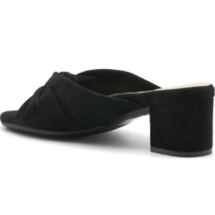 Bettye Muller Women's Floyd Heeled Sandal, Black, 6.5 Medium US MSRP $159