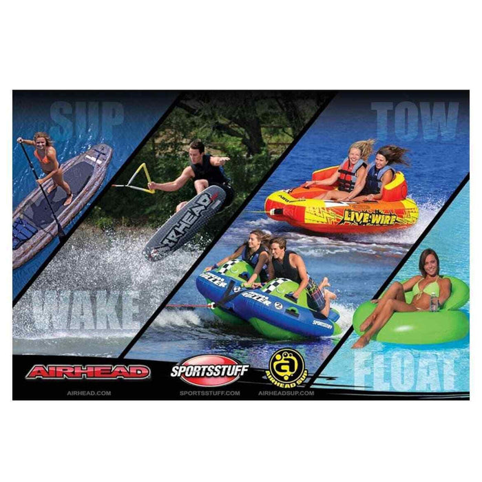 AIRHEAD AHGF-3 G-Force 3 Triple Rider Inflatable Towable Lake Tube MSRP $240