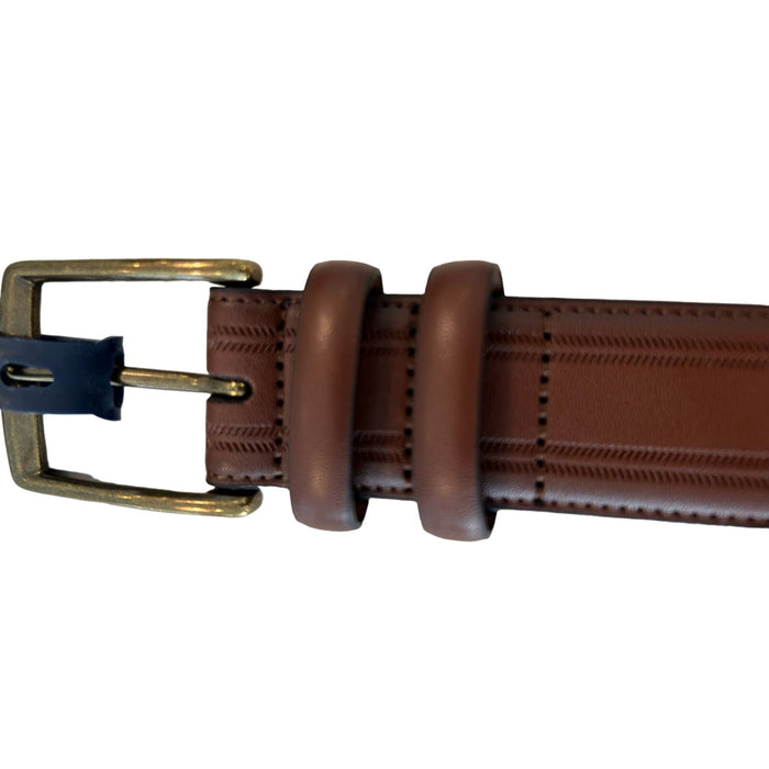 Classic Stafford Brown Leather Belt XL (42-44) Durable Stylish Mens Accessories