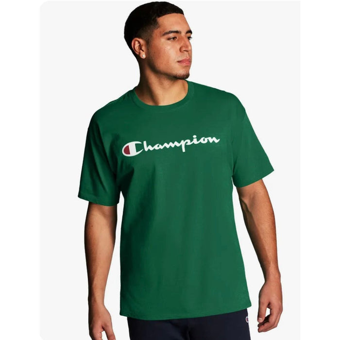 "Champion Men's  T-Shirt - Green, Size XL"