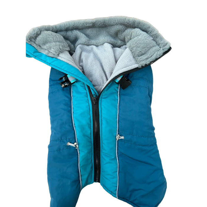 Stylish Blue Insulated Dog Coat * Size Large Pet Apparel Insulated Vest