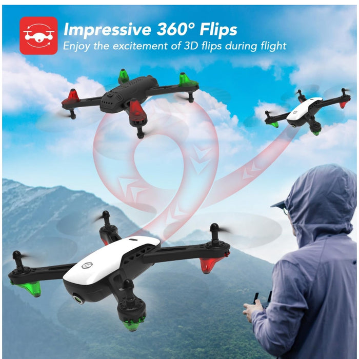 SANROCK 1080P HD FPV Drone for Adults & Kids: Smart Control, Gesture Selfie