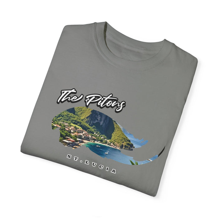 The Pitons, St. Lucia T-Shirt Comfortable Casual Travel Outdoor Adventure Shirt