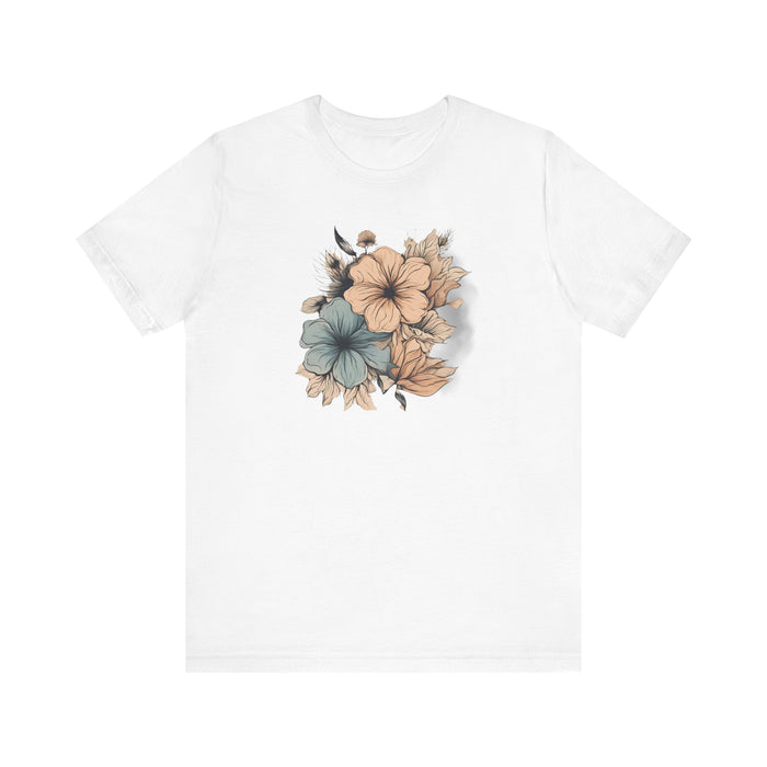 Blooming in Pastels Trendy Floral Art Unisex Jersey Short Sleeve Tee Flowers Gardners Artist Mom Gift Sister Gift Wife Gift Daughter Gift