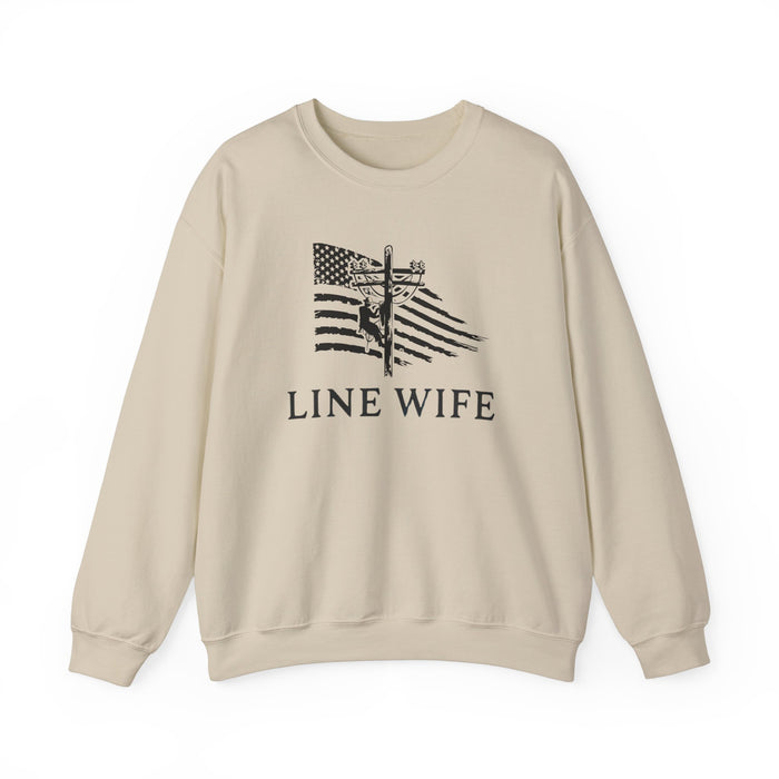 Lineman Wife Graphic Sweatshirt - Lineman Shirt Thoughtful Gift Idea for Loved Ones