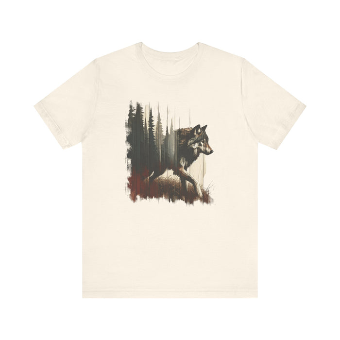 Out of the Wild Wolf Awakening T-Shirt Nature and Wildlife Tshirt Cotton Great Gift, Campers, Hikers, Mens Gift, Womens Gift