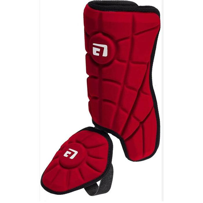 "G-Form Batter's Leg Guard LH and RH Hitter Red, Protective Baseball Gear"