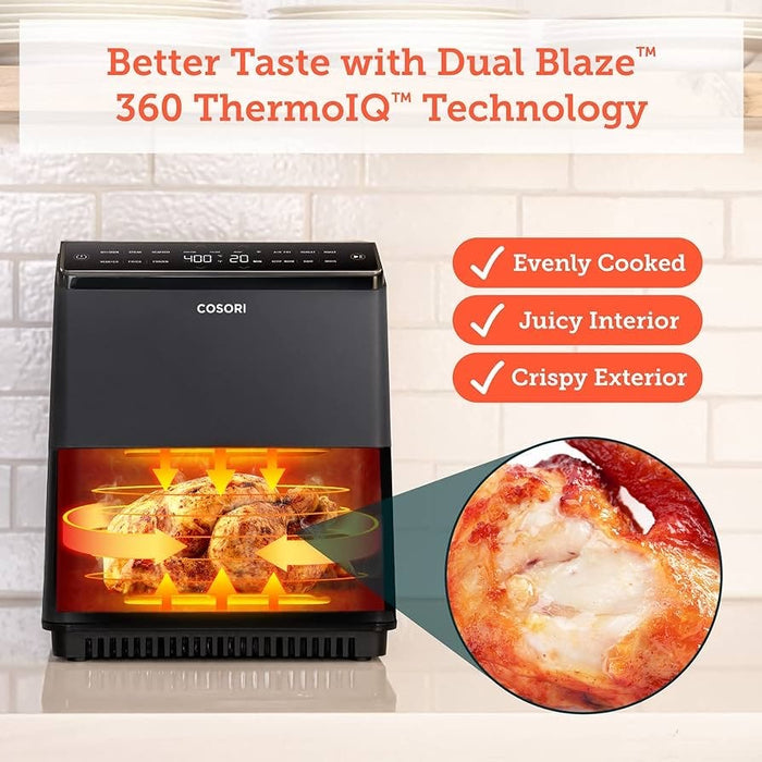 COSORI Pro III Air Fryer Dual Blaze 6.8-Quart Precise Temps Prevent Overcooking