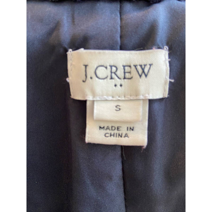 Jcrew navy, faux fur womens lined with pockets MC05