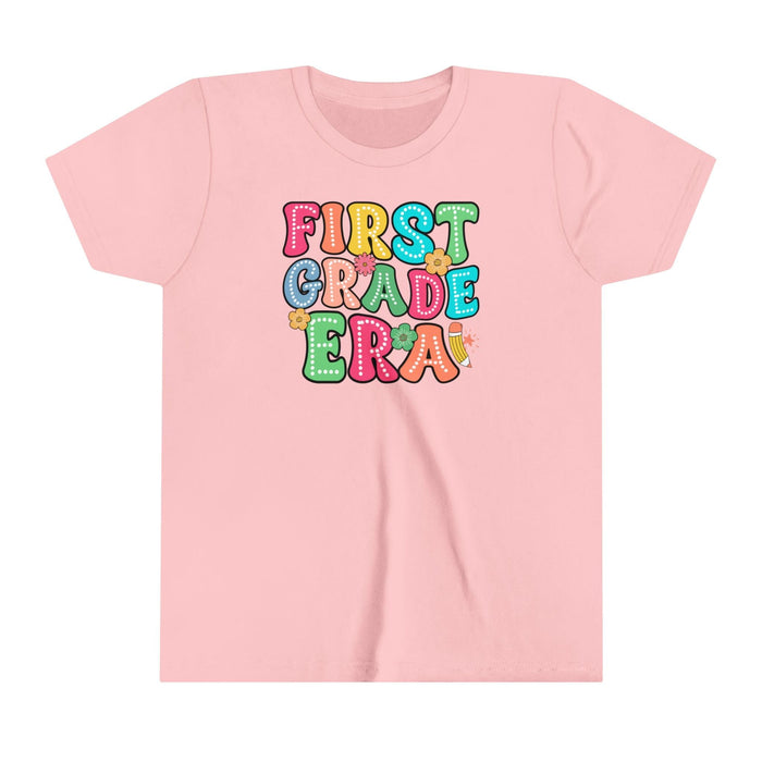 First Grade Era Youth Short Sleeve Tee - Comfortable and Stylish for Kids 1st Grade Tee Great Gift Idea Back to School Tshirt Girls Tshirt