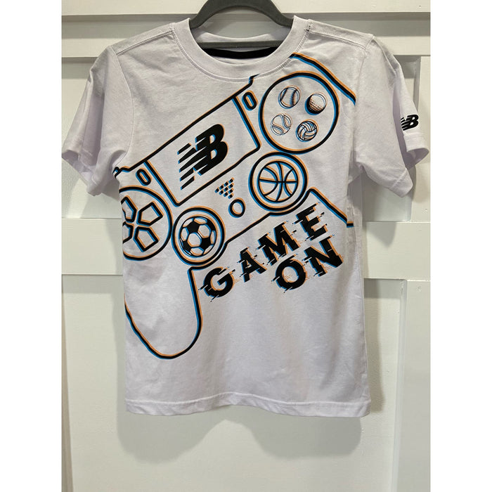 New Balance Easy Styling Gaming T-Shirt - Size 12 (White). K67 *