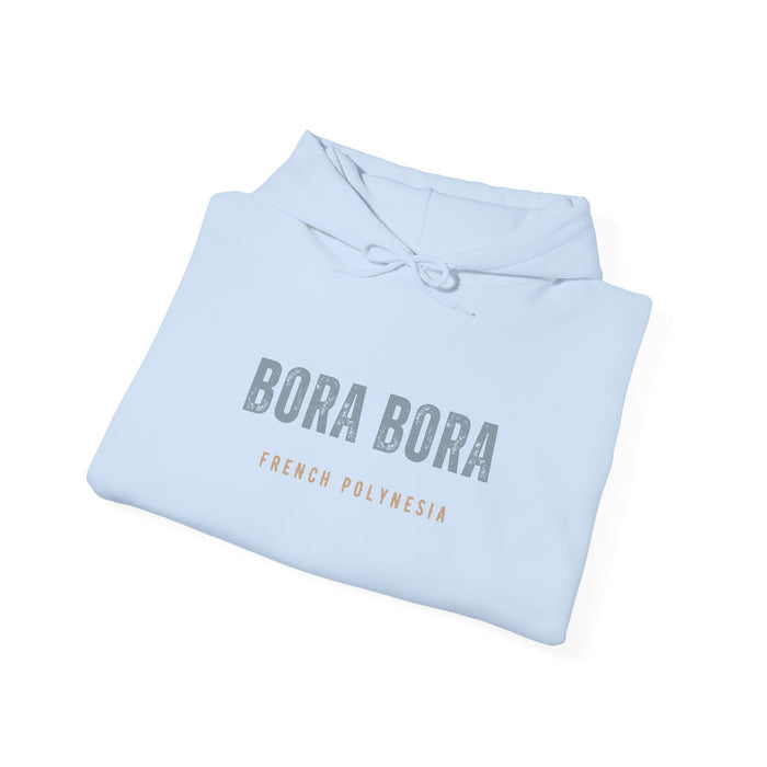 Bora Bora Unisex Heavy Blend Hooded Sweatshirt Cozy, Stylish, and Durable Vacation Destination Travel Shirt Great Gift