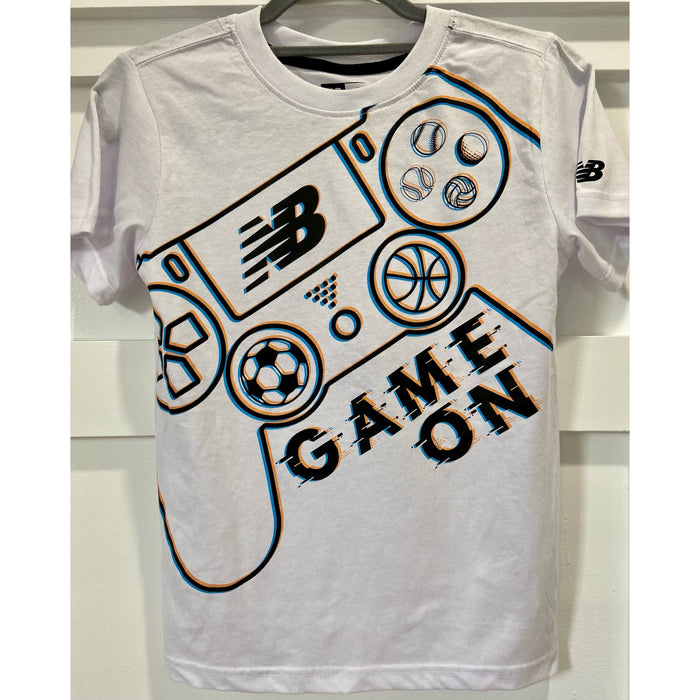 New Balance Easy Styling Gaming T-Shirt - Size 12 (White). K67 *