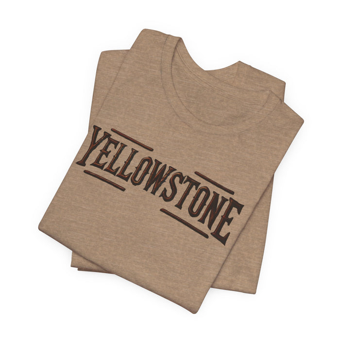 Yellowstone National Park Camping & Hiking Nature Lovers Unisex Short Sleeve Tee