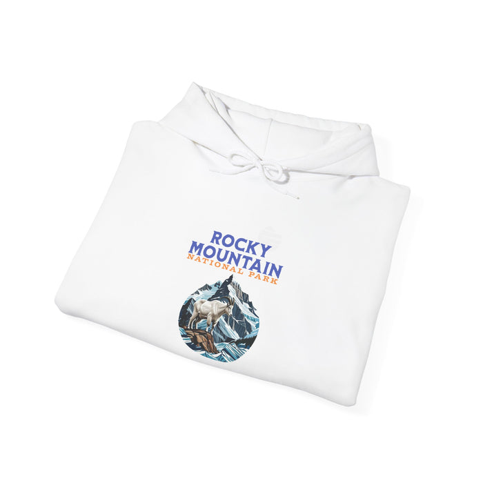 Rocky Mountain National Park Mountain Goat hoodie Wildlife Adventure sweatshirt