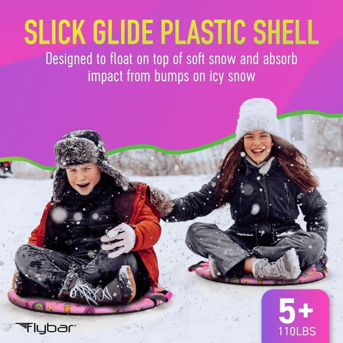 Flybar Kids 26” Foam Saucer Disc Snow Sled 6+