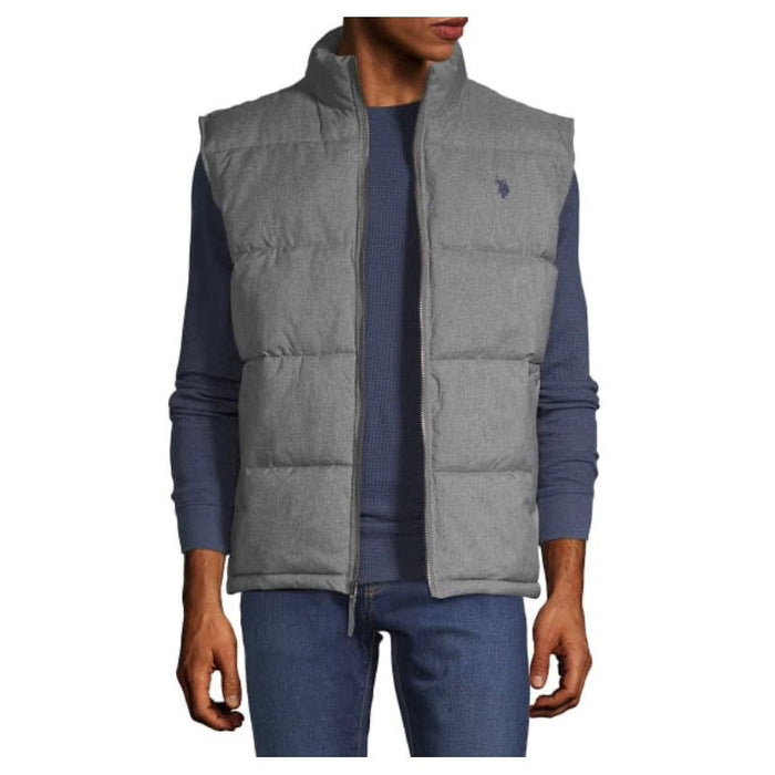 U.S. Polo Association Men's Zip Up Puffer Vest Jacket XL Coat Department - MC11