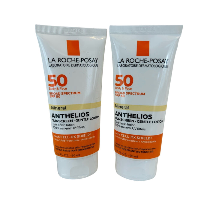 2 Pack: La Roche-Posay SPF 50 Body & Face Anthelios Sunscreen (Exp 1/27)