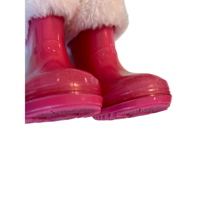 Carter's Girl's Adley Rain Boot Calf-High, Faux Fur Lining SZ 5, Pink Kids Boots