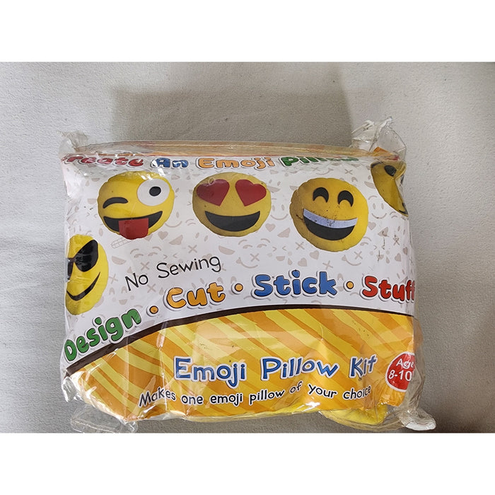Emoji Pillow Kit for Kids and Adults - Fun Craft Toy - No Sewing Required