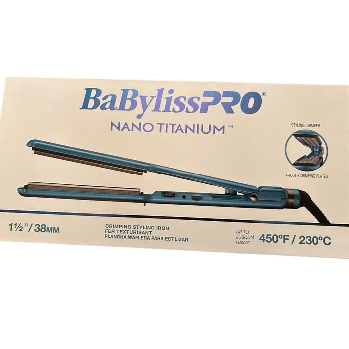 STRAIGHTENING BABYLISSPRO® NANO TITANIUM™ 1-1/2" STYLING CRIMPER